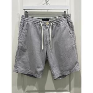 Scotch & Soda Cotton & Linen Bermuda Twill Drawstring Shorts Sz 30 W